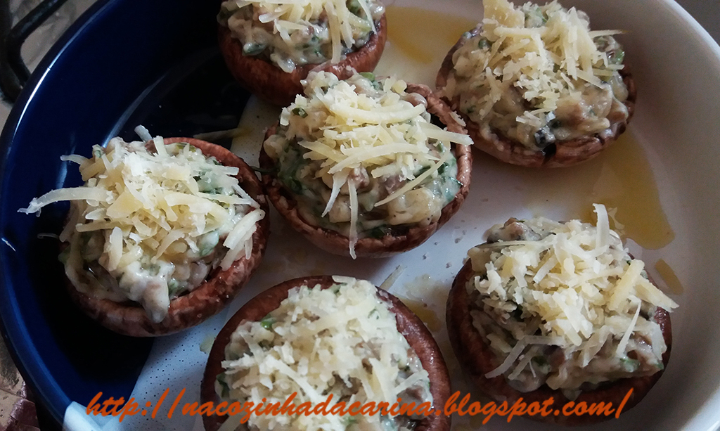 Cogumelo Portobello Recheado Na Cozinha da Carina