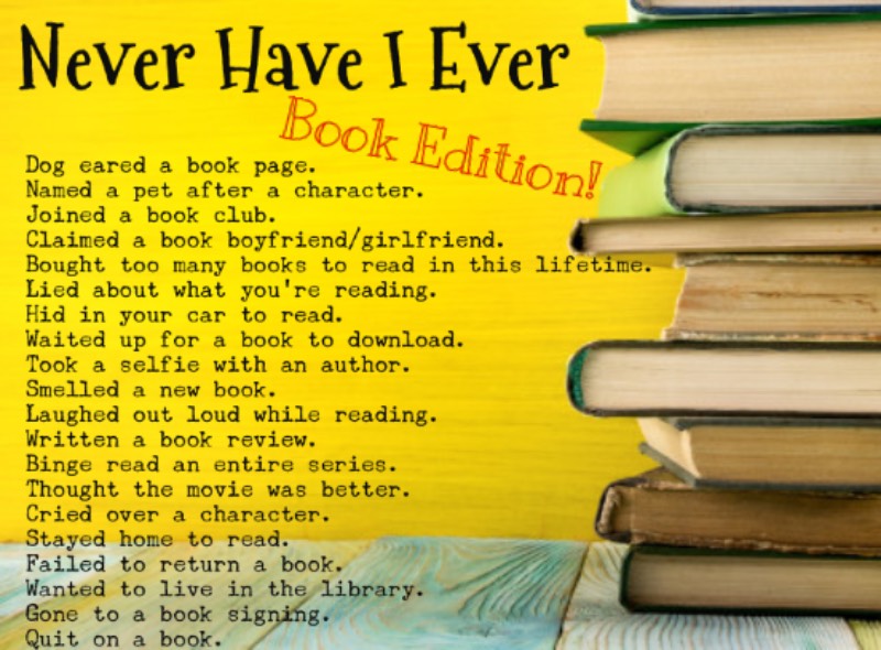 Jungle Red Writers Never Have I Ever (Book Edition)