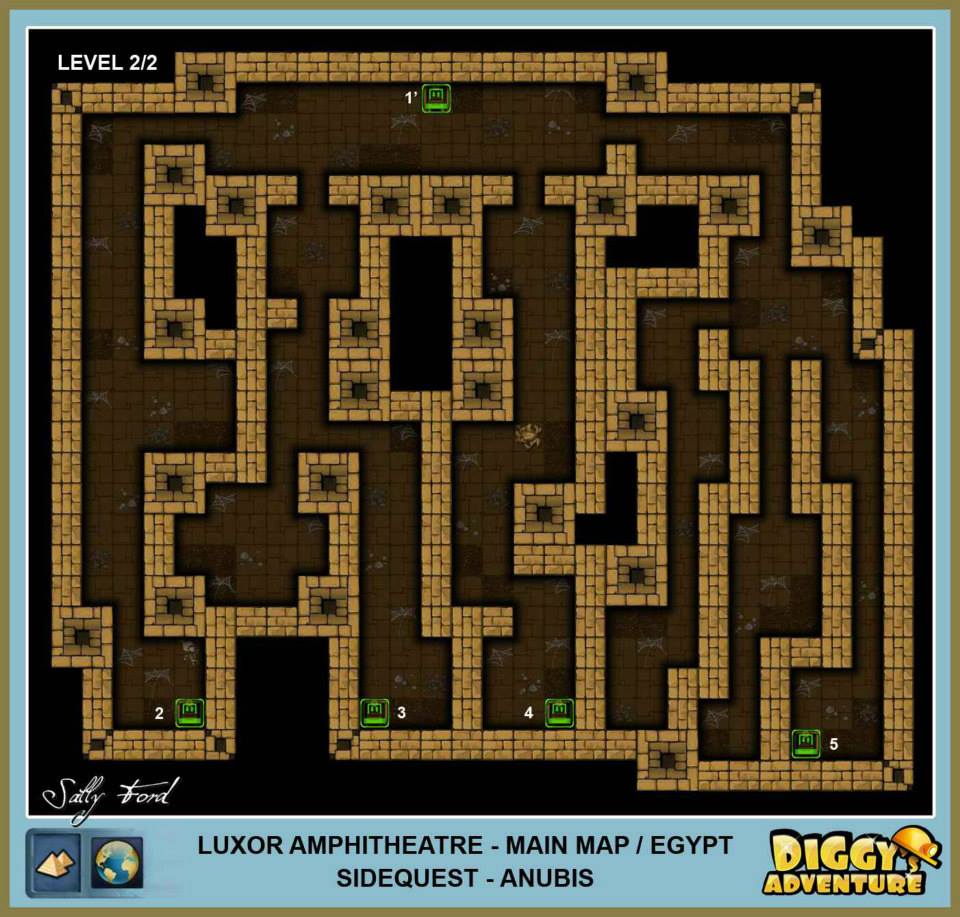 Diggy's Adventure Walkthrough: Egypt Main / Luxor Amphitheatre Level 2