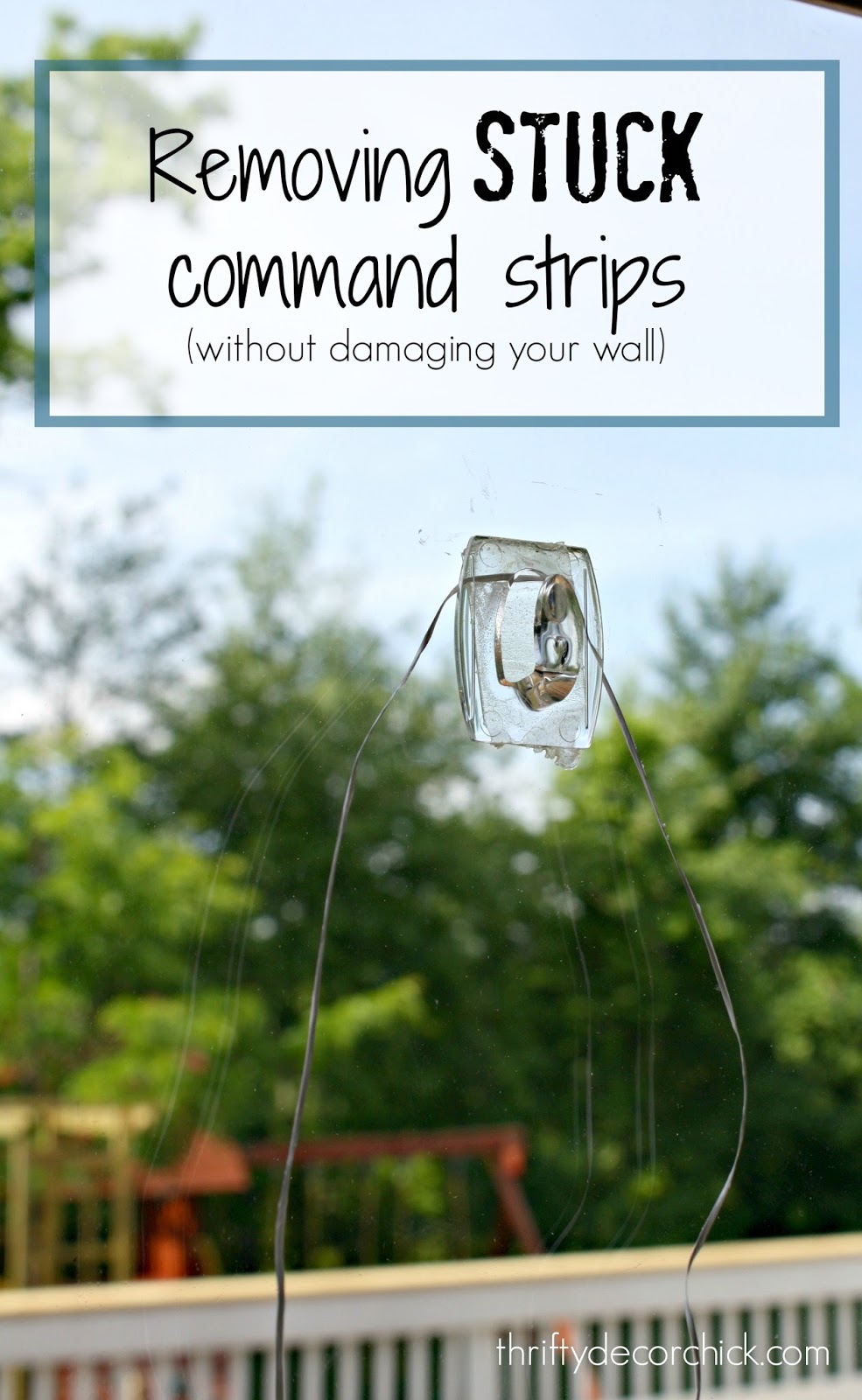 How to Remove Broken 3M Command Strips, Thrifty Decor Chick