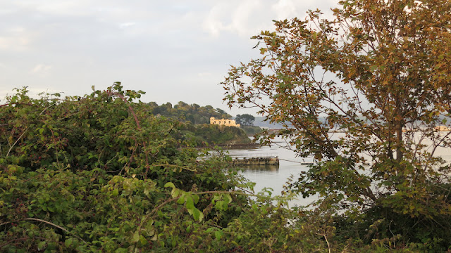 View towards Sandsfoot Castle in Dorset, England