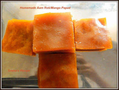 Homemade Aam Roti/ Mango Papad#SundayFunday - Sneha's Recipe