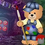 Games4king Painting Bear Rescue Walkthrough