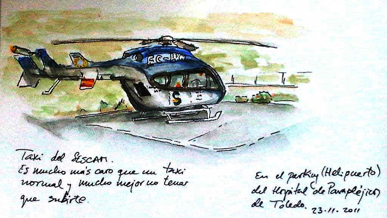 HELICOPTERO SANITARIO MEDEVAC del sescam Castilla La Mancha España PREPARACIÓN DEL PACIENTE PARA EVACUACIONES AÉREAS. Transporte Aeromedico