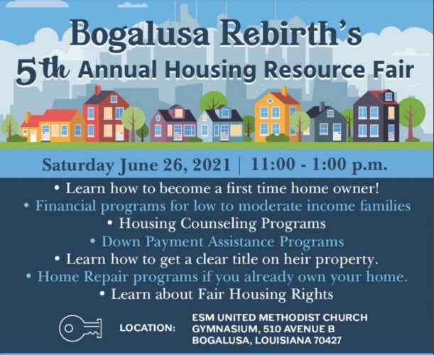 Mt. Hermon  TV Bogalusa Rebirth's Housing Resource Fair is June 26th