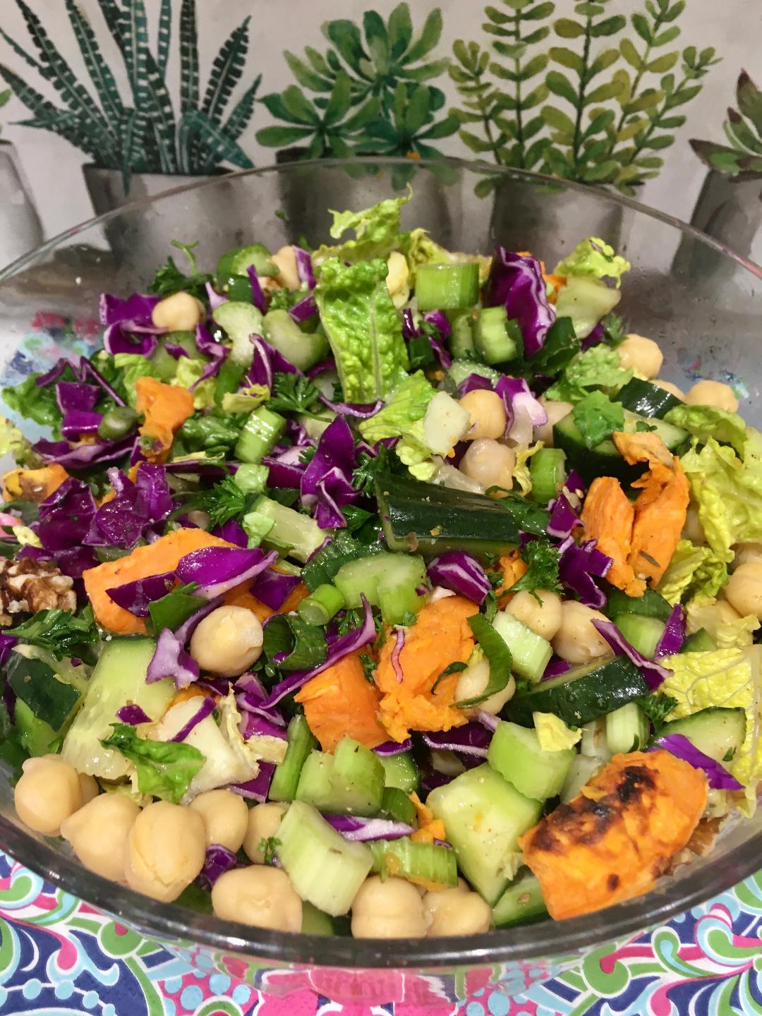 Gluten Free AZ AntiInflammatory Salad With Tahini Dressing