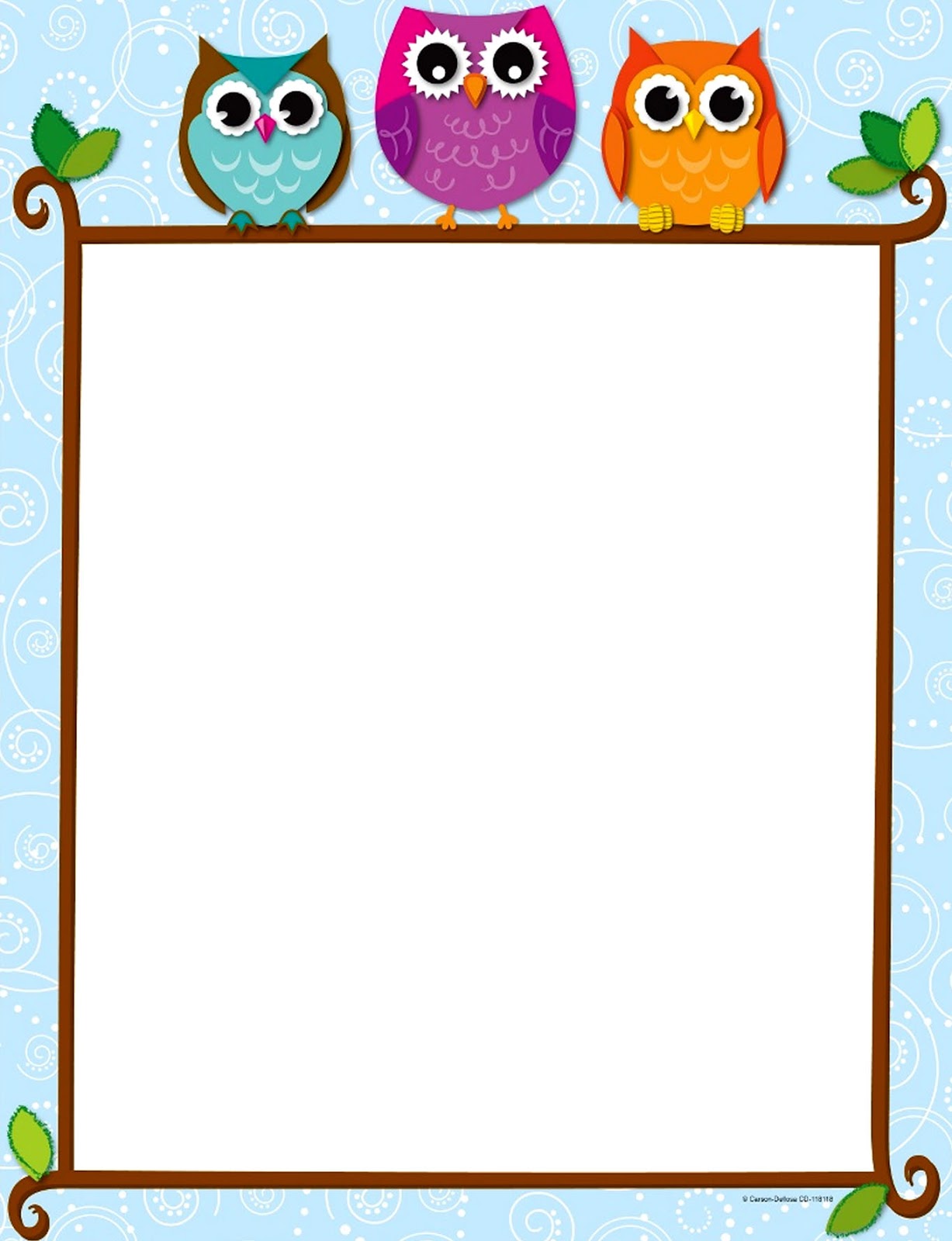 free clip art owl borders - photo #7