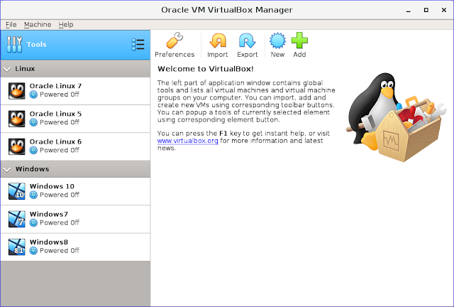Amostra de virtual box.