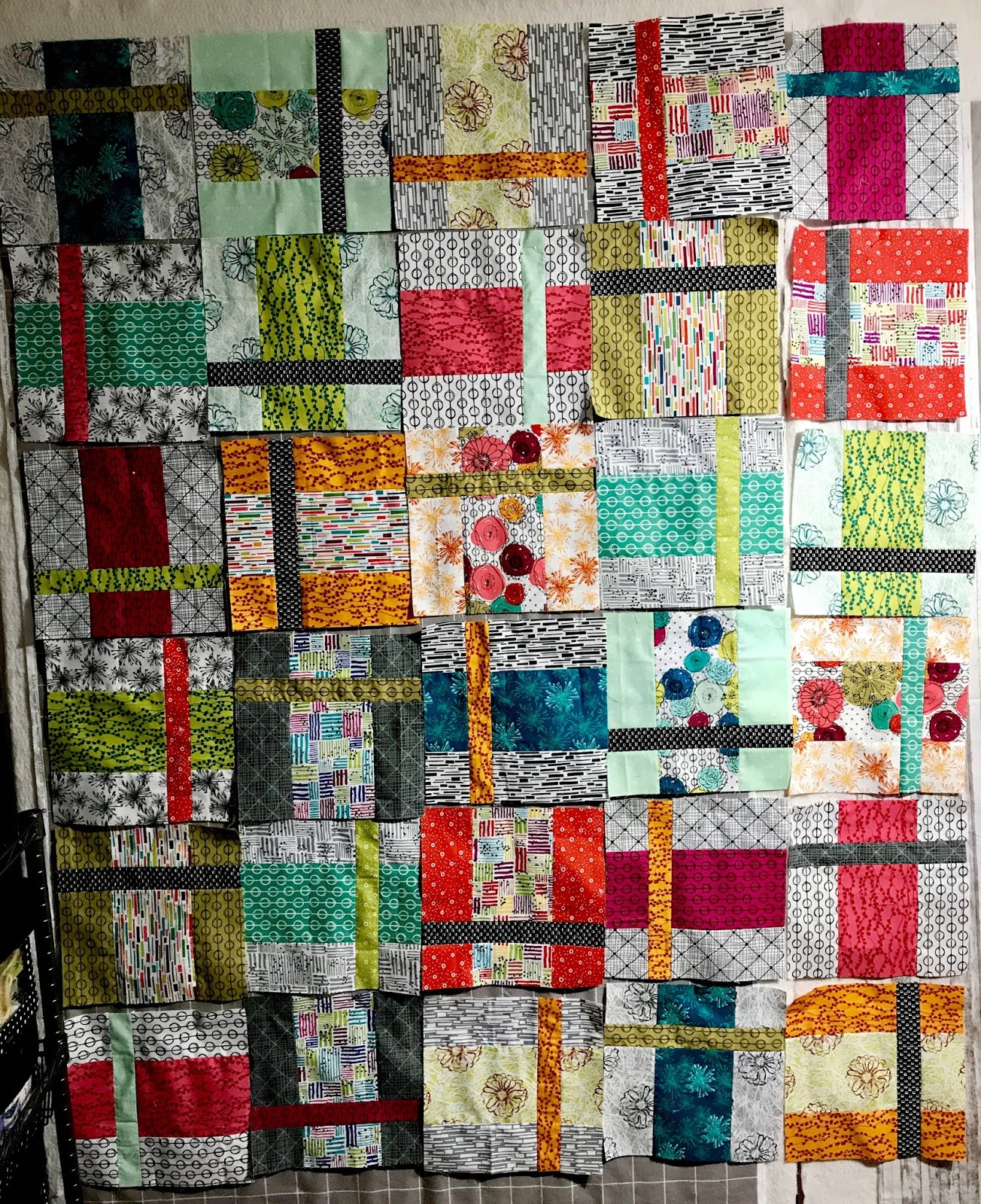 June Stripology Quilt with Janet