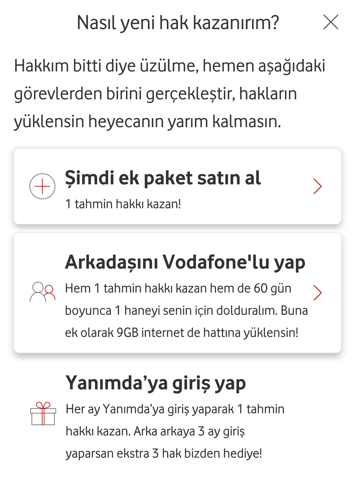 Vodafone Tahmin Et Kazan Kampanyası İnformation Doctor