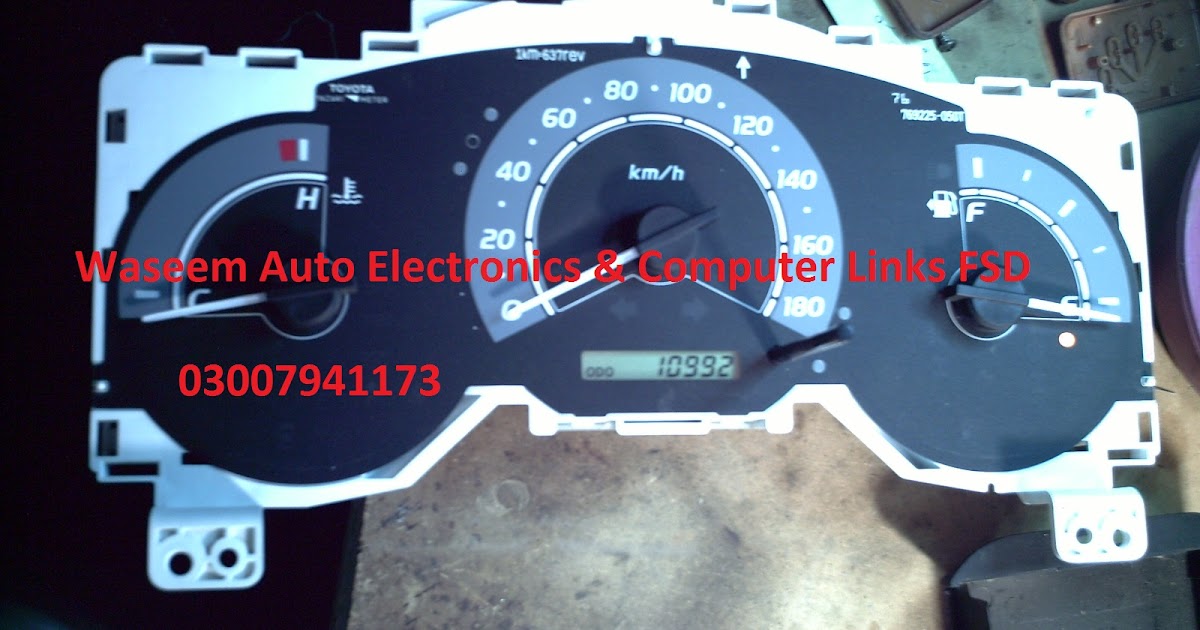 Car odometer instrument cluster Pinout Toyota Hilux 2004 ODOMeter Pinout
