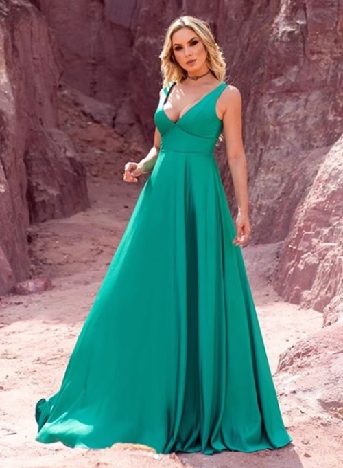 vestido de festa verde vestido de festa verde