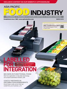Asia Pacific Food Industry 2015-02 - March 2015 | ISSN 0218-2734 | CBR 96 dpi | Mensile | Professionisti | Alimentazione | Bevande | Cibo
Asia Pacific Food Industry is Asia’s leading trade magazine for the food and beverage industry. Established in 1985, APFI is the first BPA-audited magazine and the publication of choice for professionals throughout the industry with its editorial coverage on the latest research, innovative technologies, health and nutrition trends, and market reports.
