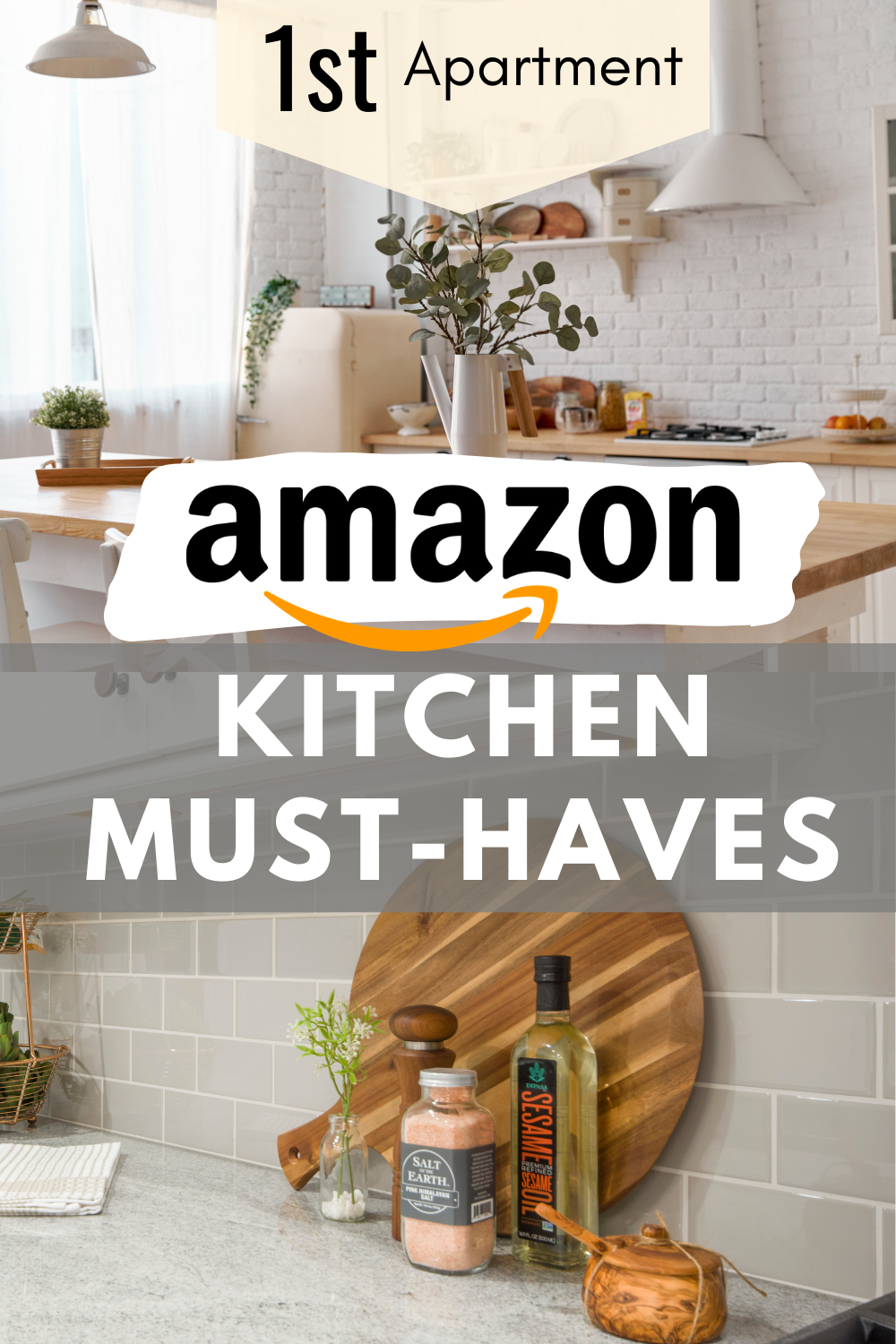 First Apartment Amazon Kitchen MustHaves Diamonds Taking Shape