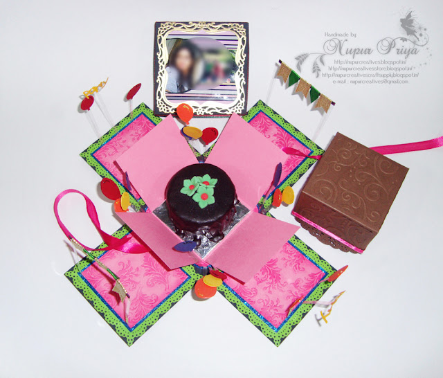 nupur creatives: Birthday Themed Magic Explosion Box & A Great News...