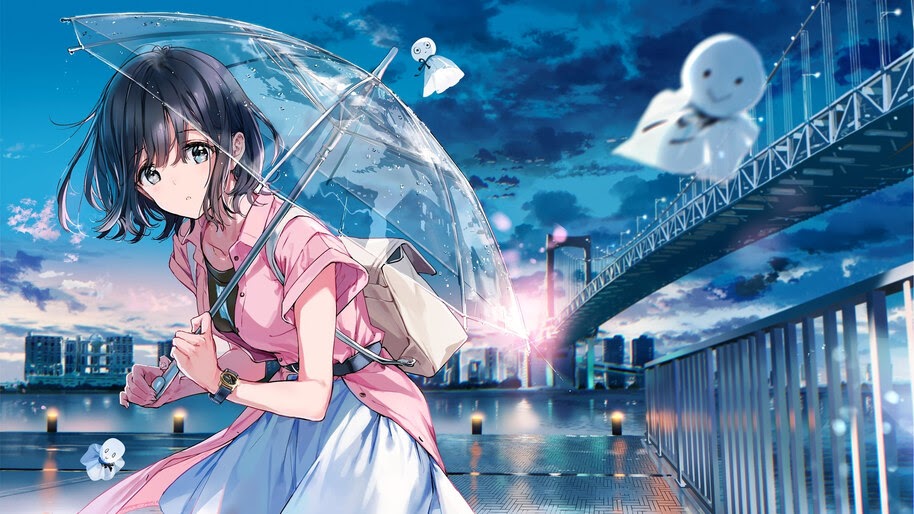Anime Girl Umbrella Sunrise 4k Wallpaper 4 646 Anime Girl Umbrella Sunrise 4k Wallpaper 4 646