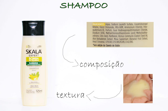 Shampoo Bomba de Vitaminas com Banana