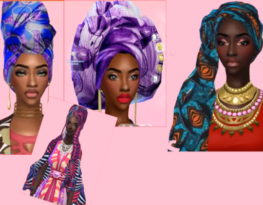 Afro Scarf Pack 2