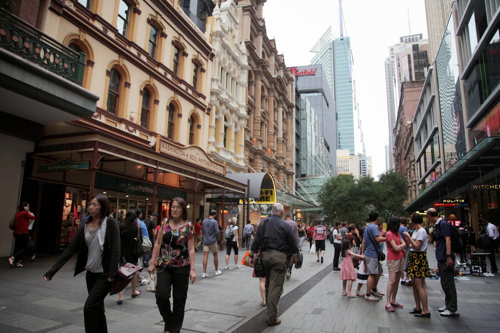 Sydney Eye Pitt Street Mall the retail heart of the City