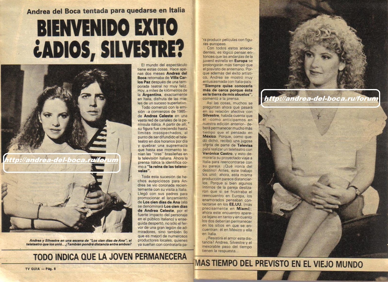 Andrea del Boca: Andrea del Boca- Adios Silvestre? Y nota Andrea-Celeste 