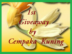 1st Giveaway by Cempaka Kuning