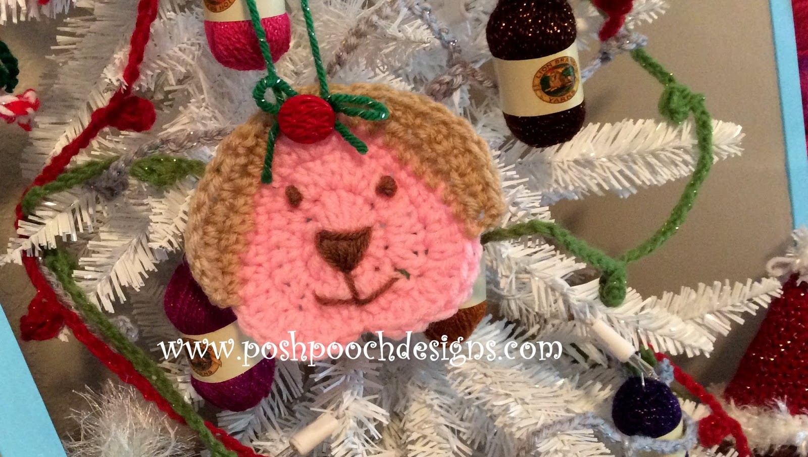 Posh Pooch Designs Dog Clothes I Love My Dog Tree Ornament Crochet