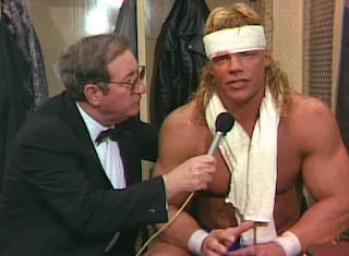 NWA Chi-Town Rumble 1989 - Bob Caudle interviews a banged up Lex Luger