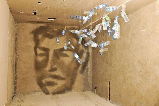 Mind Blowing Artwork of making Picture with Bottles