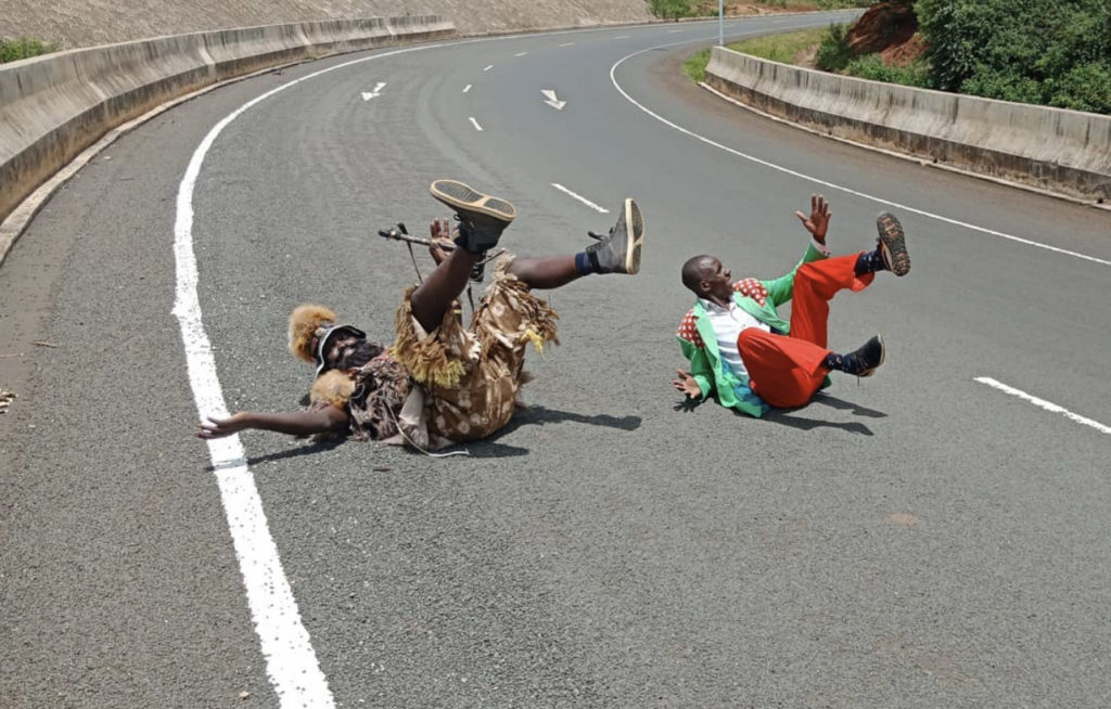 Embarambamba, whose real name is Christopher Nyangwara Mosioma is a Kisii musician known for pulling stunts in dance moves. Embarambamba, whose real name is Christopher Nyangwara Mosioma is a Kisii musician known for pulling stunts in dance moves.