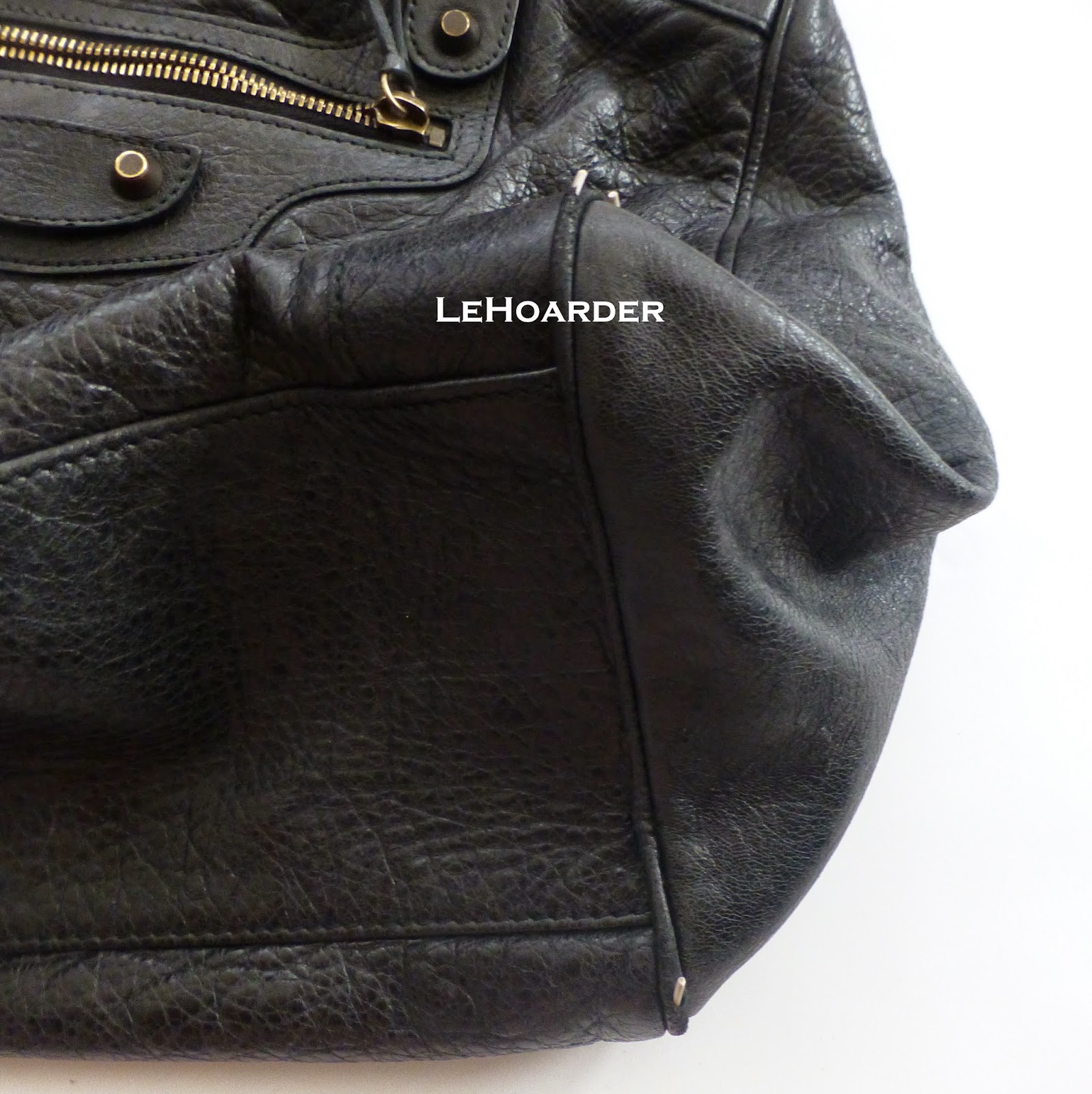 balenciaga cracked leather