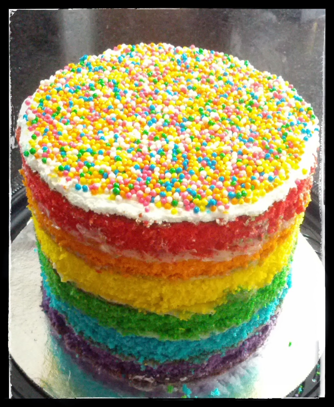Paty Cake Designer Rainbow Birthday Cake