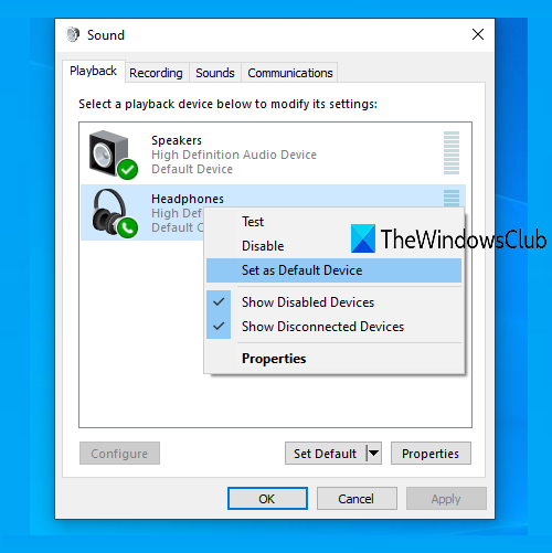 Front Audio Jack werkt niet in Windows 10