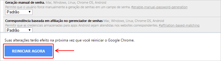 Reiniciar navegador Google Chrome