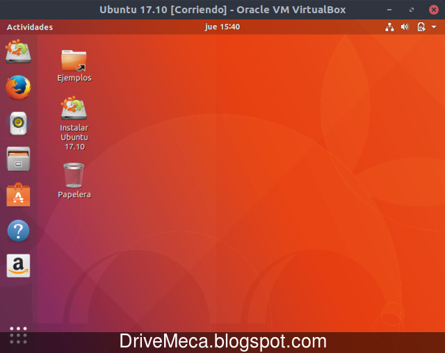 Llegamos al escritorio Gnome Shell Llegamos al escritorio Gnome Shell
