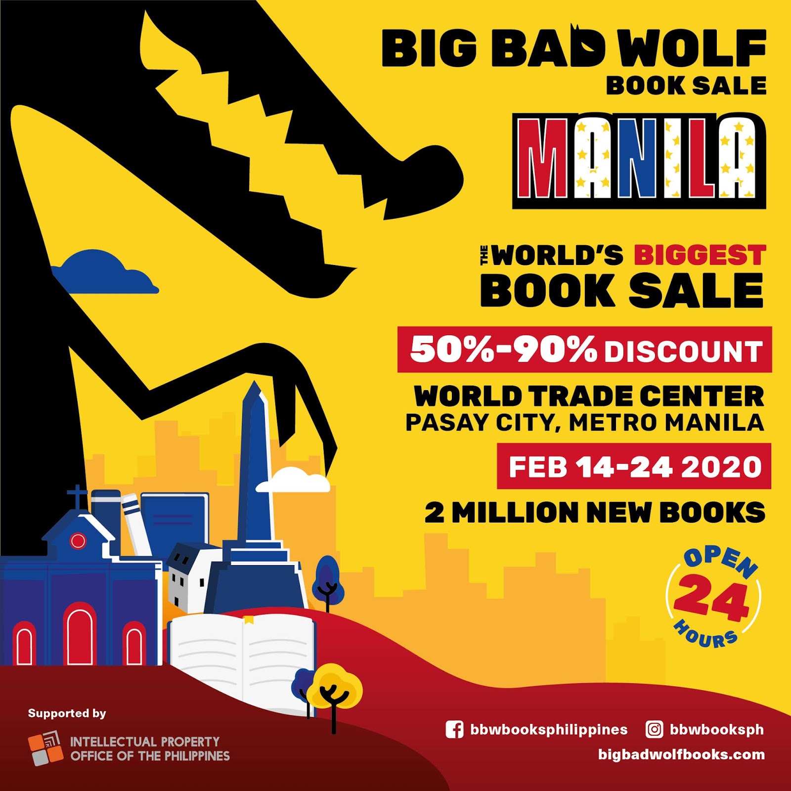 Big Bad Wolf Book Sale Comes To Manila in 1424 February at the World