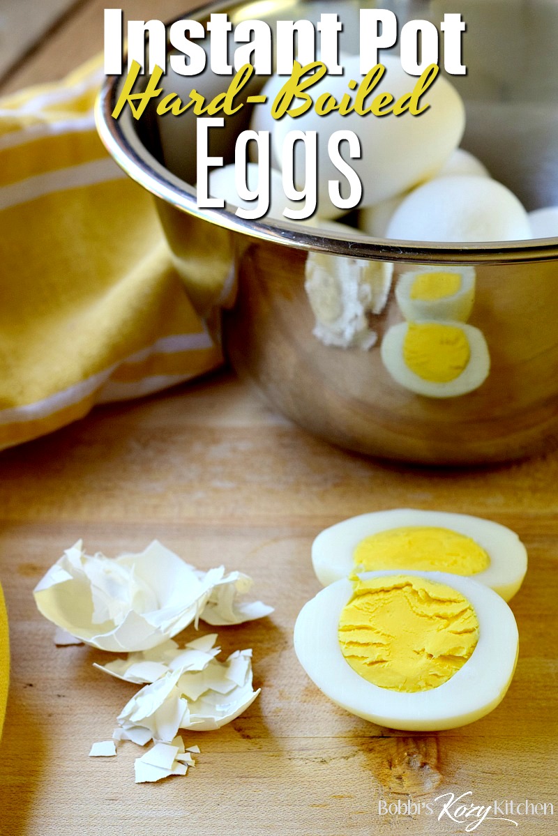 Perfect every time, these Instant Pot Hard Boiled Eggs so simple to make, easy to peel, and the ONLY way I make hard boiled eggs! #howto #instantpot #hardboiledeggs #eggs #keto #lowcarb #easy #recipe | bobbiskozykitchen.com