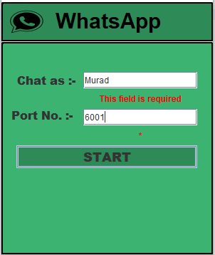 Chat Application Project using Socket Programming in Java