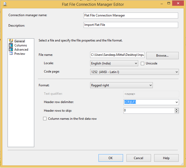 Import a Flat file with Header and Detail Rows in SSIS IT Developer Zone