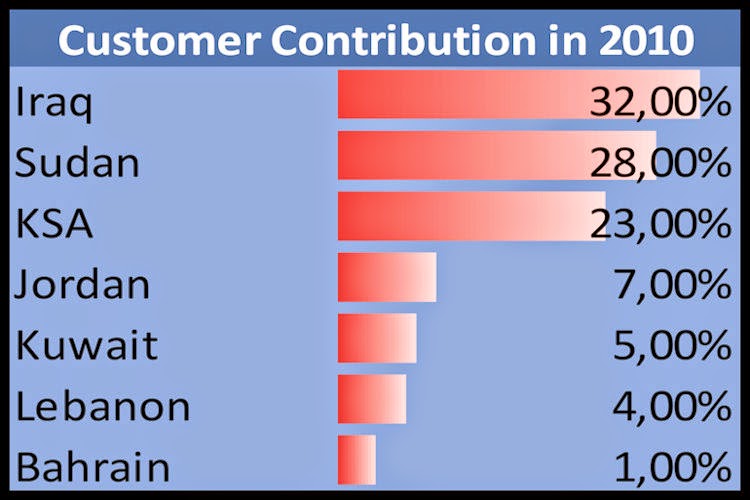 ZAIN-Customer-Contribution-in-2010