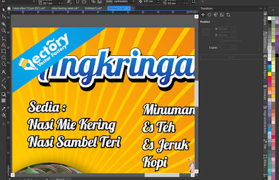 Gratis! Design Banner Angkringan Format Vector