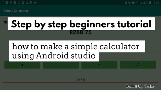 Step by step beginners tutorial - how to make an android calculator ...