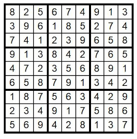 Answer Key Sudoku #31 Brain Training with Cats ©BionicBasil® 