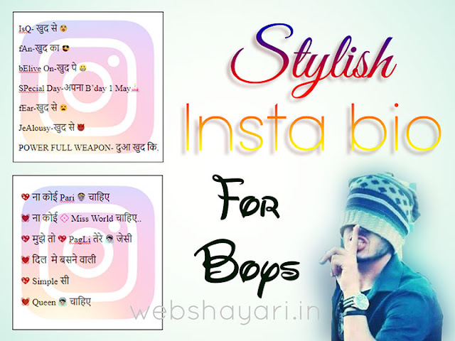 Instagram bio for boys  in hindi
