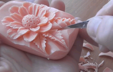 Aprende como tallar flores con jabones de baño ~ Belleza y Peinados