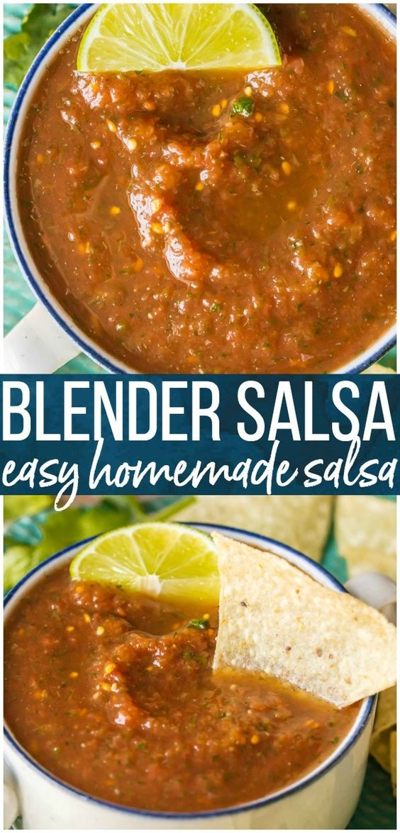 BLENDER SALSA RECIPE EASY HOMEMADE SALSA healthy meals recipe