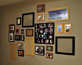 photo frame gallery wall