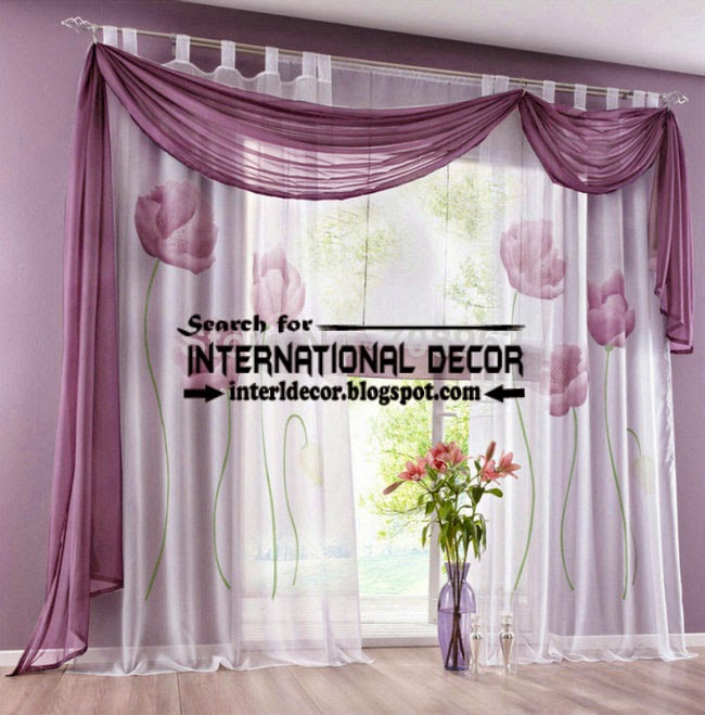 largest catalog of purple curtains and drapes 2015, modern purple scarf scarf curtain with eyelet layer