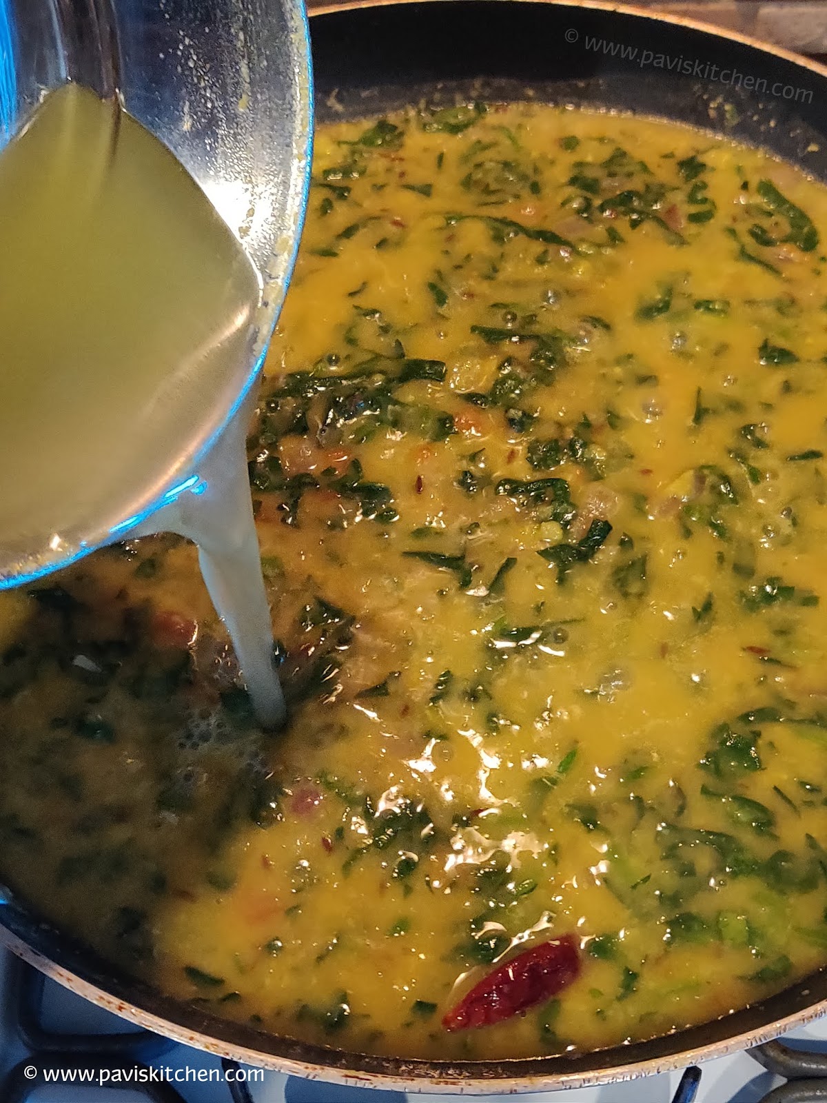 Toor dal palak recipe Spinach dal curry Indian recipe (Pressure cook