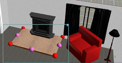 Design a fireplace A brick fireplace hearth designed in DreamPlan