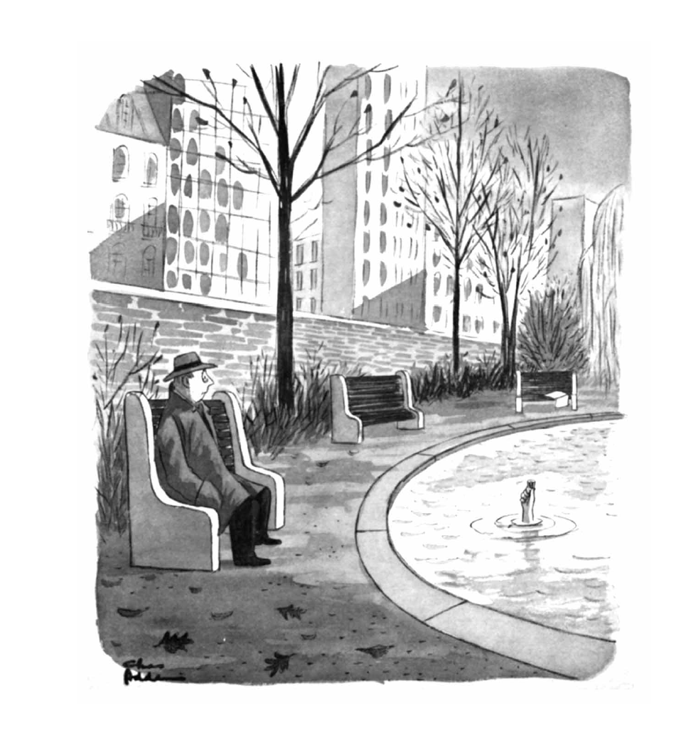Attempted Bloggery: The Lady of the Lake: Charles Addams Original New ...